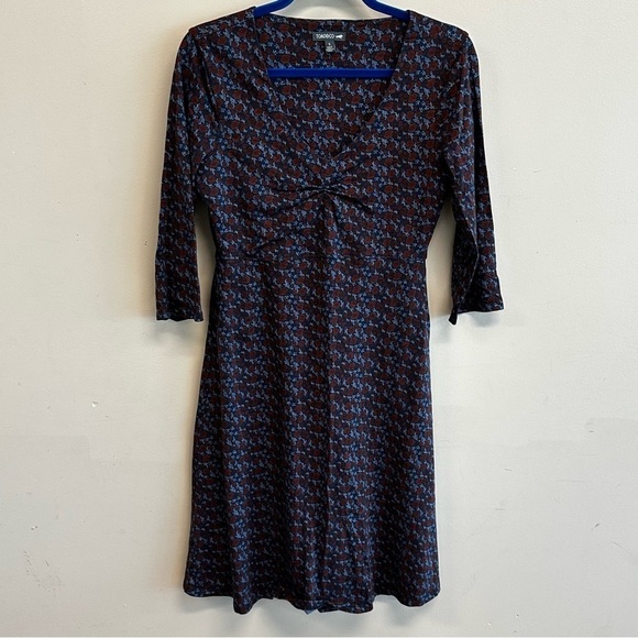 Toad and Co Women’s Navy Floral Rosalinda V-Neck Dress size Small EUC - Picture 5 of 12